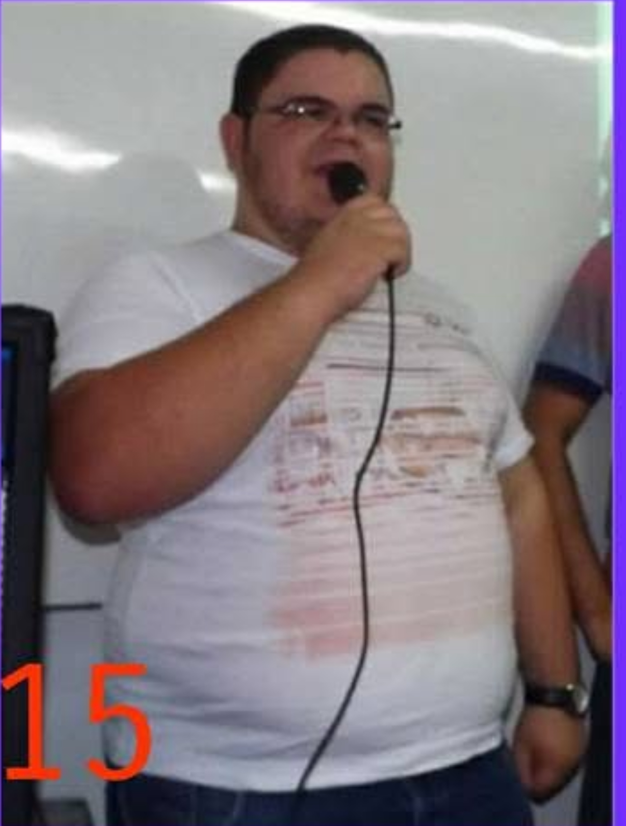 Arquivo pessoal do Dr. Marcos André quando vivia com obesidade